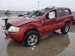 Jeep Grand Cherokee salvage cars for sale: 2004 Jeep Grand Cherokee Limited