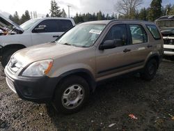 Salvage cars for sale at Graham, WA auction: 2005 Honda CR-V LX