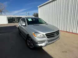 Mercedes-Benz m-Class salvage cars for sale: 2013 Mercedes-Benz ML 350 4matic