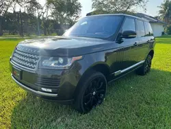 Salvage cars for sale at Miami, FL auction: 2017 Land Rover Range Rover Supercharged