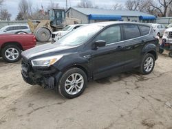 Salvage cars for sale at Wichita, KS auction: 2017 Ford Escape SE