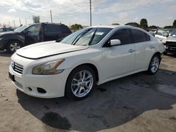 Salvage cars for sale at Miami, FL auction: 2013 Nissan Maxima S