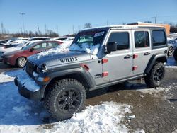 Jeep salvage cars for sale: 2020 Jeep Wrangler Unlimited Sport