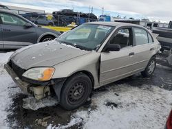 Salvage cars for sale at Denver, CO auction: 2001 Honda Civic LX