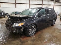 Salvage cars for sale at Lansing, MI auction: 2015 Honda Odyssey Touring