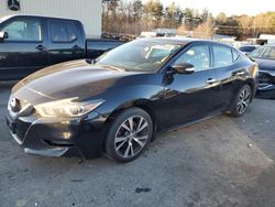 Salvage cars for sale at Exeter, RI auction: 2016 Nissan Maxima 3.5S