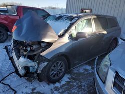 Salvage cars for sale at Fort Wayne, IN auction: 2021 Toyota Sienna LE