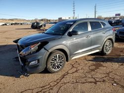 Salvage cars for sale at Colorado Springs, CO auction: 2019 Hyundai Tucson Limited