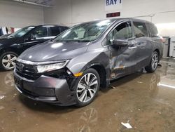 Salvage cars for sale at Elgin, IL auction: 2021 Honda Odyssey Touring