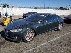 Salvage cars for sale at Van Nuys, CA auction: 2014 Tesla Model S