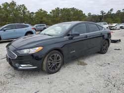 Salvage cars for sale at Houston, TX auction: 2018 Ford Fusion SE Hybrid