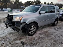 Salvage cars for sale at Mendon, MA auction: 2011 Honda Pilot Touring