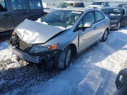 Honda Civic lx Vehiculos salvage en venta: 2012 Honda Civic LX