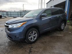 Salvage cars for sale at Chicago Heights, IL auction: 2014 Toyota Highlander XLE