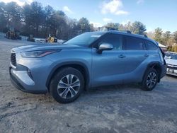 Salvage cars for sale at Mendon, MA auction: 2021 Toyota Highlander XLE