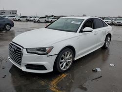 Salvage cars for sale at Grand Prairie, TX auction: 2017 Audi A6 Premium