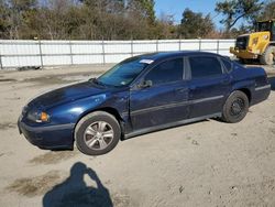 Salvage cars for sale at Hampton, VA auction: 2002 Chevrolet Impala