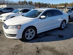 Salvage cars for sale at Exeter, RI auction: 2014 Volkswagen Passat SE