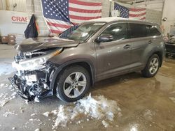 Toyota Highlander Limited Vehiculos salvage en venta: 2015 Toyota Highlander Limited