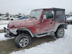 Jeep salvage cars for sale: 1999 Jeep Wrangler / TJ SE