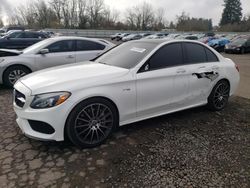 Salvage cars for sale at Portland, OR auction: 2018 Mercedes-Benz C 43 4matic AMG