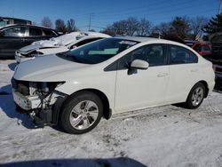 Salvage cars for sale at Moraine, OH auction: 2015 Honda Civic LX