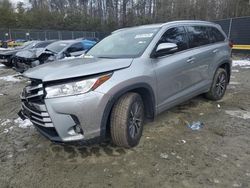 Toyota Highlander se salvage cars for sale: 2017 Toyota Highlander SE