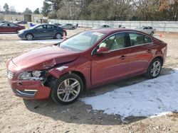 Salvage cars for sale at Knightdale, NC auction: 2014 Volvo S60 T5