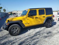 Salvage cars for sale at Riverview, FL auction: 2018 Jeep Wrangler Unlimited Sport