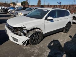 Salvage cars for sale at Wilmington, CA auction: 2021 Volkswagen Tiguan SE