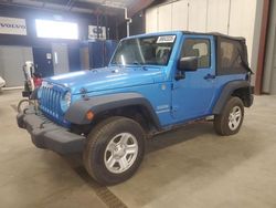 Salvage cars for sale at East Granby, CT auction: 2010 Jeep Wrangler Sport