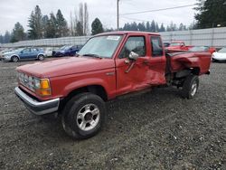 Salvage cars for sale from Copart Graham, WA: 1990 Ford Ranger Super Cab