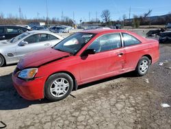 Salvage cars for sale from Copart Bridgeton, MO: 2001 Honda Civic LX