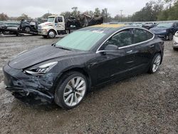 Tesla salvage cars for sale: 2018 Tesla Model 3