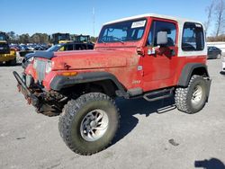 Salvage cars for sale at Dunn, NC auction: 1995 Jeep Wrangler / YJ S