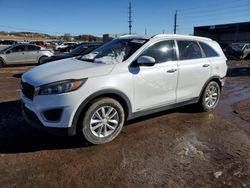 Salvage cars for sale at Colorado Springs, CO auction: 2016 KIA Sorento LX