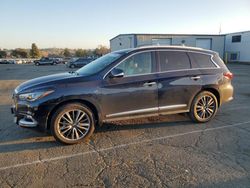 Salvage cars for sale at Vallejo, CA auction: 2020 Infiniti QX60 Luxe