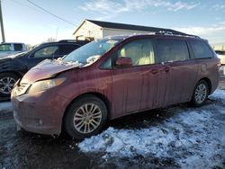 Salvage cars for sale at Portland, MI auction: 2012 Toyota Sienna XLE