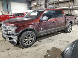 Salvage cars for sale at Eldridge, IA auction: 2016 Ford F150 Supercrew