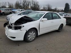 Salvage cars for sale at Portland, OR auction: 2002 Toyota Camry LE