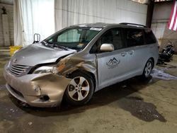 Salvage cars for sale at Windsor, NJ auction: 2016 Toyota Sienna LE