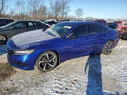 Salvage cars for sale at Cicero, IN auction: 2021 Honda Accord Sport SE