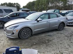 Salvage cars for sale at Seaford, DE auction: 2021 Hyundai Sonata Hybrid