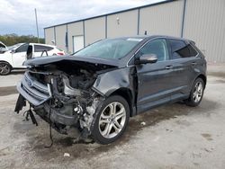 Salvage cars for sale from Copart Apopka, FL: 2017 Ford Edge Titanium