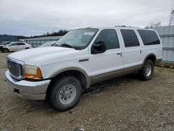 Salvage cars for sale from Copart Anderson, CA: 2000 Ford Excursion Limited