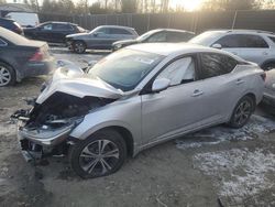 Salvage cars for sale at Waldorf, MD auction: 2021 Nissan Sentra SV