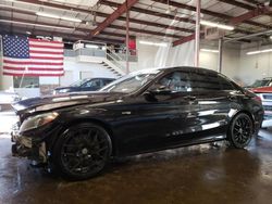 Salvage cars for sale at New Britain, CT auction: 2017 Mercedes-Benz C 43 4matic AMG