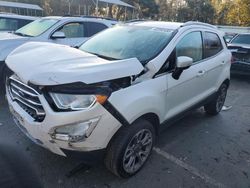 Salvage cars for sale at Savannah, GA auction: 2020 Ford Ecosport Titanium