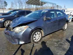 Toyota Corolla salvage cars for sale: 2015 Toyota Corolla L