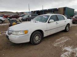 Salvage cars for sale from Copart Colorado Springs, CO: 2001 Lincoln Town Car Signature